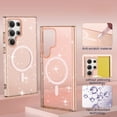 thumbnail image 1 of Kugisaki Samsung S25 Ultra Phone Case Translucent Starry Sky Magnetic Anti-Drop Protective Case Gold on Clearance, 1 of 6