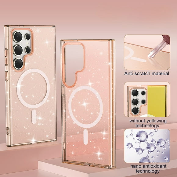 Funda magnética transparente Starlit Sky para S25Ultra, a prueba de golpes, con imán para S25Ultra