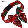 thumbnail image 2 of Gorro navideño para perro-collar verde con lazo grande-L, 2 of 5