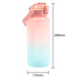 thumbnail image 4 of JShteea Botella Deportiva Paja Que Rebota 2000 ML Vasos Esmerilados A Prueba Fugas (rosa), 4 of 9