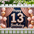 thumbnail image 3 of Colorful Balloons Banner Cute Hat Decorative Happy 13th Birthday for Teen Celebration Indoor Decoration Event, 3 of 9