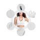 thumbnail image 3 of Sujetador deportivo con relleno elástico, sujetador de yoga, sujetador push up sin aros, sujetador deportivo con cremallera frontal, soporte fuerte, tirantes dobles, pechos grandes para, 3 of 5
