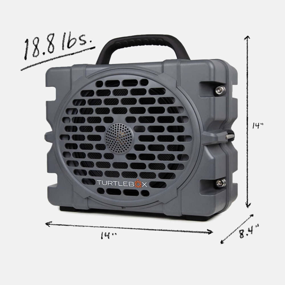 Turtlebox Grande Speaker, Gray