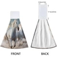 thumbnail image 4 of Coolnut Horse Hanging Towel Set of 2, Absorbent Soft Coral Velvet Hand Towel with Hanging Loop for Bathroom, Kitchen, Home Decor, 14 x 18 Inch Washcloth Gift, 4 of 7