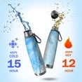 thumbnail image 2 of 29oz Insulated Water Bottle with Tea Infuser, Stainless Steel Travel Mug, Ice Frozen Print, 2 of 6