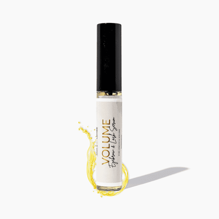 BASK & LATHER Lash Serum with Castor Oil & Jojoba Oil For Thicker, Fuller & Longer Looking Eyelashes and Eyebrows, Conditioning and Enhancing Eyelash Serum with Brush Applicator, 3 Month Supply