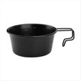thumbnail image 1 of Tazón de Picnic de Camping Antiadherente con Asa Vajilla Utensilios de Cocina para Exteriores Tazón de Cocina Negro 360 Ml, 1 of 5