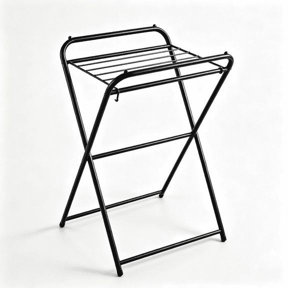 Foldable Metal Clothes Drying Rack, Portable Collapsible Laundry Garment Dryer Stand