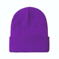 thumbnail image 1 of Light board knitted hat winter wool hat men's and women's warm hat for confinement windproof hat wholesale, 1 of 6