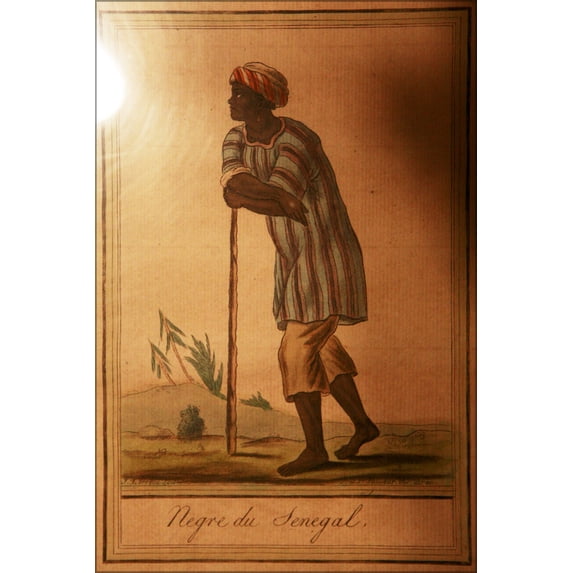 24"x36" Gallery Poster, Hommes femmes et scenes du Senegal Jacques Grasset de Saint Sauveur mg 8496