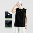 thumbnail image 3 of Fjuchai Men's Workout Tank Tops Women's Sleeveless Shirts Unisex Summer Cotton Crew Neck Loose T Shirts S-4XL, 3 of 9