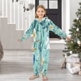 thumbnail image 6 of Soft Big Kids Onesie Pajamas Cozy Loose-Fit Jumpsuits for kids with Pockets for Christmas Lounge & Play Tropical Flowers and Birds, 6 of 8
