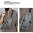 thumbnail image 4 of Strap Bag Crossbody Backpack With Hole Strap Backpack Hiking Backpack Multipurpose Crossbody Chest Bag, 4 of 8