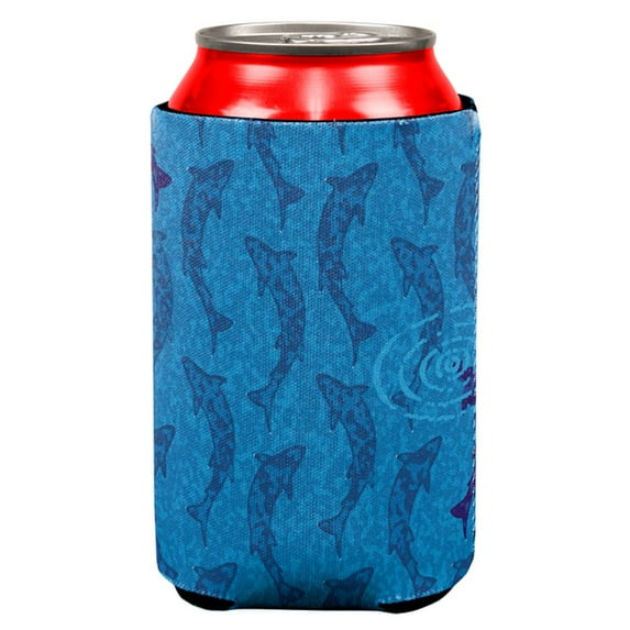 Rising Fish Deep Waters All Over Can Cooler
