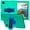 A-Green+Blue, variant on Cover Case for iPad Pro 12.9" 2022/2021/2020/2018, Kids Friendly Heavy Duty Shockproof Hybrid Rugged Cover with Built-in Kickstand Shoulder Strap for iPad Pro 12.9" 2022/2021/2020/2018, B-Blue+Green
