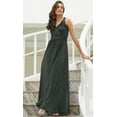 thumbnail image 3 of Womens Long Sleeveless Flowy Bridesmaid Cocktail Evening Gown Maxi Dress, 3 of 5