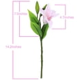 thumbnail image 3 of Paquete de 5 flores artificiales de lirio, flores falsas de tacto real para bodas, fiestas en casa, jardín, tienda, decoración de oficina, flores de imitación de lirio de plástico. Fokelyi CZJJ-HQ52-3, 3 of 7