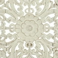 thumbnail image 5 of DecMode Beige Wooden Handmade Intricately Carved Floral Wall Decor with Mandala Design (3 Count), 5 of 14