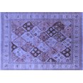 thumbnail image 1 of Ahgly Company Machine Washable Indoor Rectangle Oriental Blue Industrial Area Rugs, 5' x 8', 1 of 4