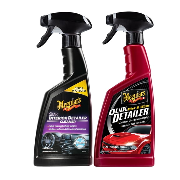 Meguiar's Quik Interior Detailer and Quik Detailer Mist & Wipe Bundle