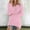 c01Pink, variant on JGGSPWM (S-5XL) Plus Size Womens Cute Tops Casual V Neck Fleece Pullover Long Sleeve Thermal Soft Fuzzy Winter Clothes Pink M