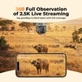thumbnail image 3 of TOGUARD 4G LTE Cellular Solar Security Camera 2.5K 360°View No WiFi Needed 7800mAh Outdoor Camera with Color Night Vision, 3 of 8