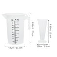 thumbnail image 2 of Plastic Measuring Cup with Lid and Spout 1000ml+100ml, 2 of 7