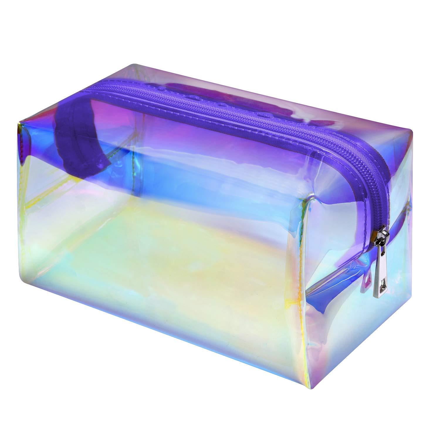 Holographic Makeup Bag, Fcolor Fashion Cosmetic Travel Bag Large