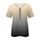 thumbnail image 4 of Blusa informal con cuello en V y manga corta con estampado de verano para mujer con estilo OAVQHLG3B Store  lin121212, 4 of 5