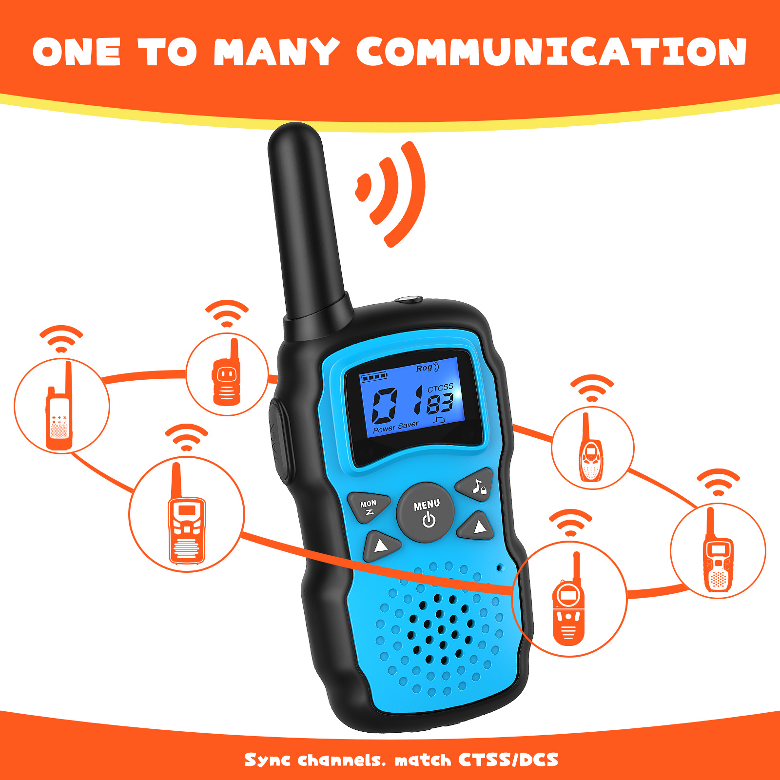 WisHouse 4-Pack Rechargeable Walkie Talkies photo 4