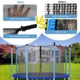 thumbnail image 2 of Barara King Trampoline Safety Net, Replacement Safety Net,15/16 Feet Trampoline Replacement Safety Net with Adjustable Straps-15 ft, 2 of 11