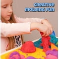 thumbnail image 3 of Sensory Play Sand Set 5 Colors 31 Molds & Tools - Large Arts & Crafts Gift – No Mess Sensory Bin for Girls & Boys –Sandbox Activity Playsand Birthday Gift Kids 3 4 5 6 7 8 Years Indoor Outdoor Fun, 3 of 8