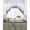 Blue White, variant on Green Blooms Floral Swag Valances for Windows, Small Curtains Drapes, Farmhouse Spring Flowers Botanical Kitchen Window Curtains Over Sink Window Treatment Valance for Bedroom/Bathroom 56"x36"