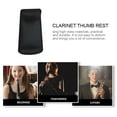 thumbnail image 5 of Toyvian Comfortable Black Silicone Clarinet Thumb Rest for Finger Support and Easy Playing, 5 of 7