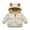 Beige, variant on Zwiiyzr Kids Winter Jacket for Boys Girls Hooded Padded Jackets Cute Bear Solid Color Quilted Jacket Long Sleeve Cardigan Outwear Coat 12Months-6Years Beige