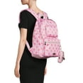 thumbnail image 2 of Madden NYC Girls Modular Zipper Backpack Pink Smiley, 2 of 5