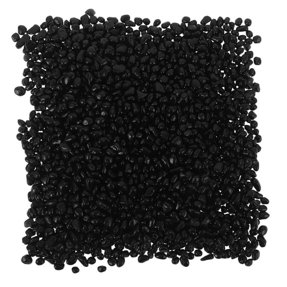 Alasum Black Polished Gravel Stones for Aquariums, Decorative River Rocks and Plant Pot Fillers for Home and Garden