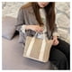 thumbnail image 2 of Bolsos de paja para mujer, bolso de mano grande para playa de verano, bolso de hombro tipo bandolera tejido hecho a mano, bolso de hombro tejido, bolso de paja, 2 of 5