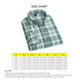 thumbnail image 4 of Camisa de manga larga de corte regular para hombre Camisa de solapa a cuadros de lino y algodón Camisa de vestir informal delgada para hombre, 4 of 4