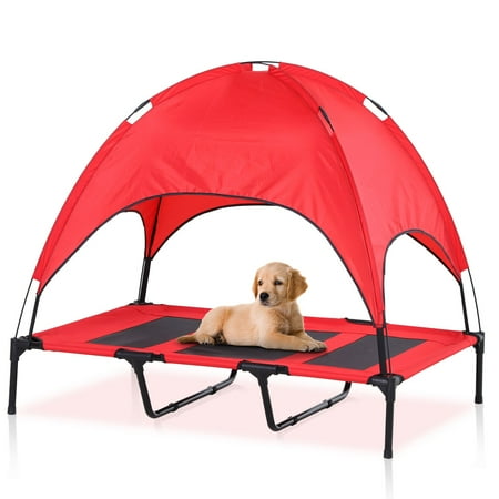Elevated Pet Bed Dog Foldable Outdoor Cot Red Canada Elevated Pet Bed Dog Foldable Outdoor, Outdoor Elevated Dog Bed