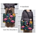 thumbnail image 6 of FORMRS 16" Laptop Bag Carrying Sleeve Case with Handle Travel Shoulder Briefcase, Yellow Floral Flamingo, 6 of 8