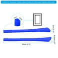 thumbnail image 2 of Uxcell Glasses End Tips 6 Pairs Eyeglass Anti Slip Ear Sock Pieces Tube Sleeve Replacement Temple, Blue Style 2, 2 of 5