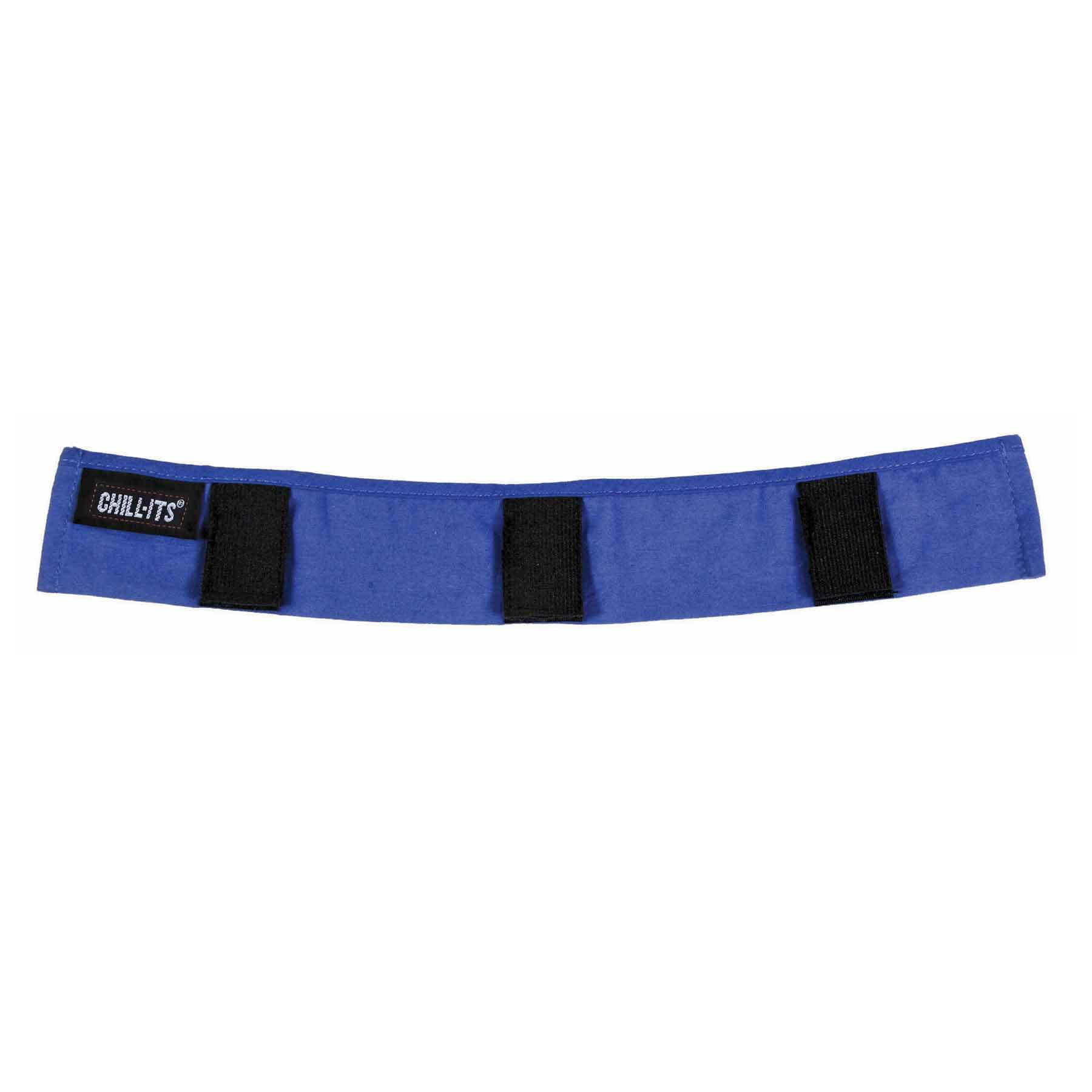 Ergodyne Chill Itsa 6716 Evaporative Cooling Hard Hat Liner Solid Blue Walmart Com