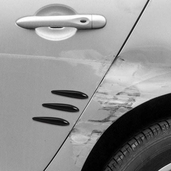 WORGEOUS 12pcs Car Bumper Guard Strips niversal Anti-Collision Patches Anti-Scratch Bumper Protector Trim for Cars SUV Pickup Truck