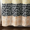 thumbnail image 5 of Bohemian Stripe Shower Curtain, 72" W x 72" L, Yellow & Gray - Boho Shower Curtain - Colorful Striped Bathroom Curtain - Maximalist & Boho Bathroom Decor, 5 of 6