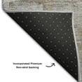 thumbnail image 6 of HomeRoots 678003 8 x 10 ft. Gray Brown & Ivory Abstract Transitional Washable Machine Made Rectangle Area Rug with UV Protection, 6 of 9