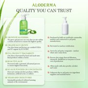 Aloderma Hydrating Facial Cleanser with Organic Aloe Vera - Daily Moisturizing Aloe Face Wash with Shea Butter, Vitamin E - Nourishing Face Cleanser for Normal, Dry Skin, Non-Comedogenic, 150g/5.3oz