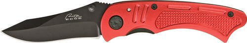 Photo 1 of 4" Linerlock Cyclone Red Clip Pocket Knife 