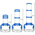 thumbnail image 2 of FCH Folding Hand Truck Aluminum Portable Folding Hand Cart 165lbs Capacity Hand Cart and Dolly Ideal for Home, Auto, Office,Travel Use,Blue, 2 of 13