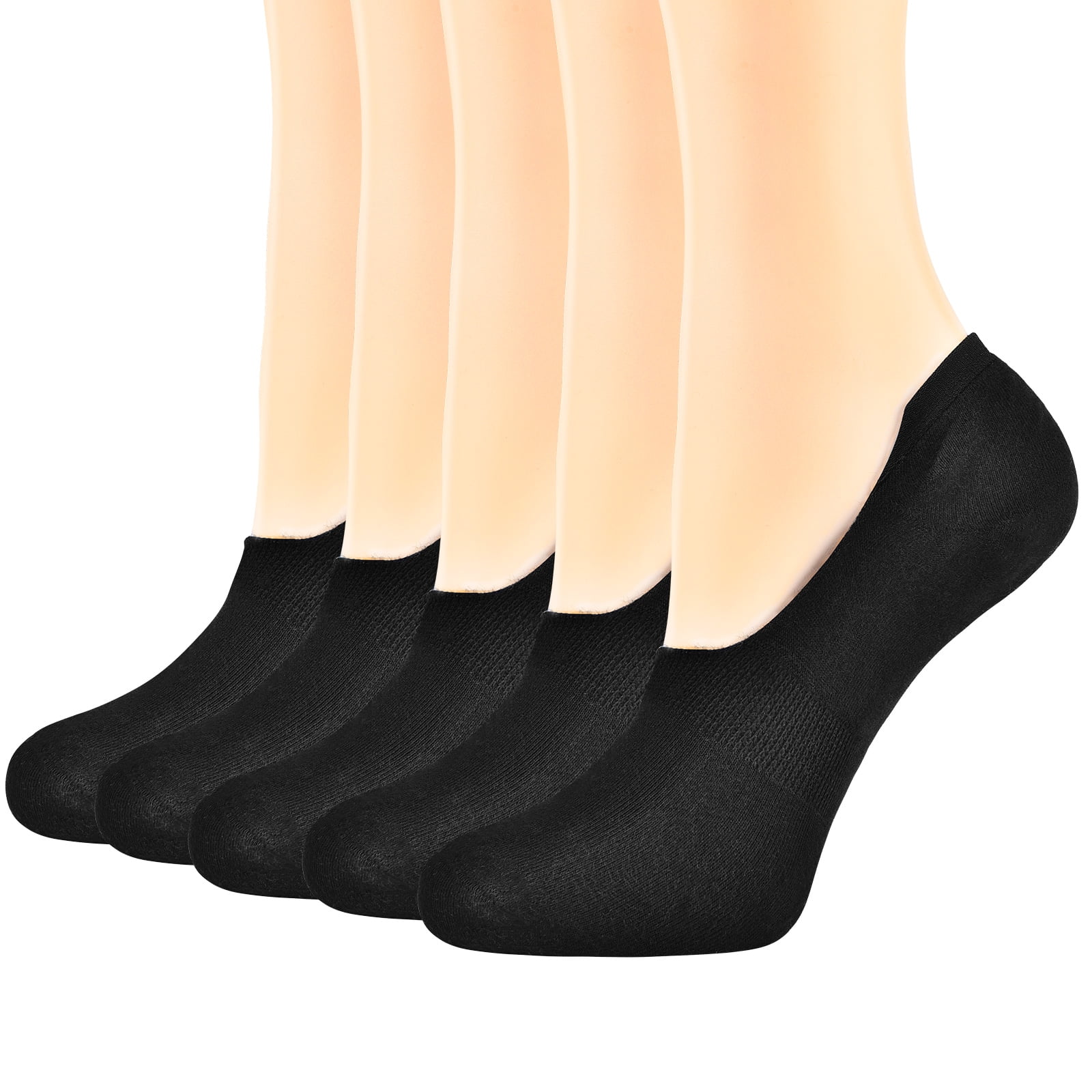 No Show Socks For Women Casual Low Cut Sock Liners With Non Slip Grips Womens Cotton Invisible Socks